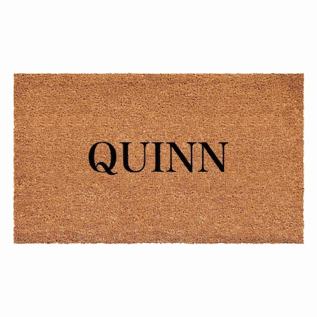 Calloway Mills Personalized Door Mat, Black, Natural, 24 in W x 36 in L 111482436